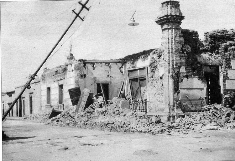 Fotos antiguas de Oaxaca, Calles, Sismo 1931
